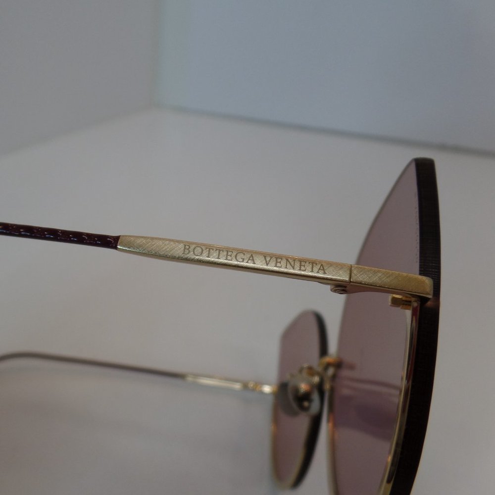 BOTTEGA VENETA Made Italy BV02045 004 New Elegant Sunglasses Purple Colored Lens - Picture 14 of 15